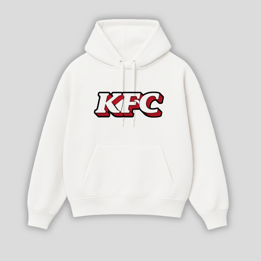 3D KFC logo hoodie - White