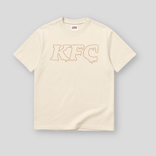 KFC gravy drip outline logo tee