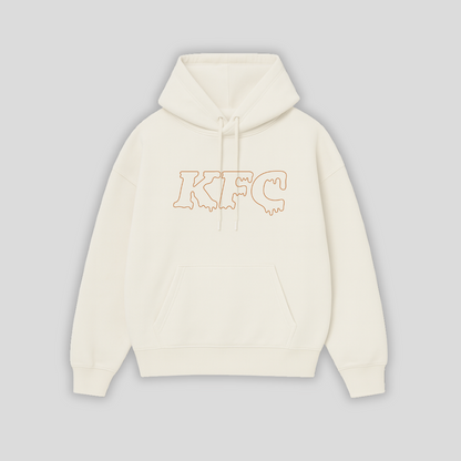 KFC gravy drip outline logo hoodie
