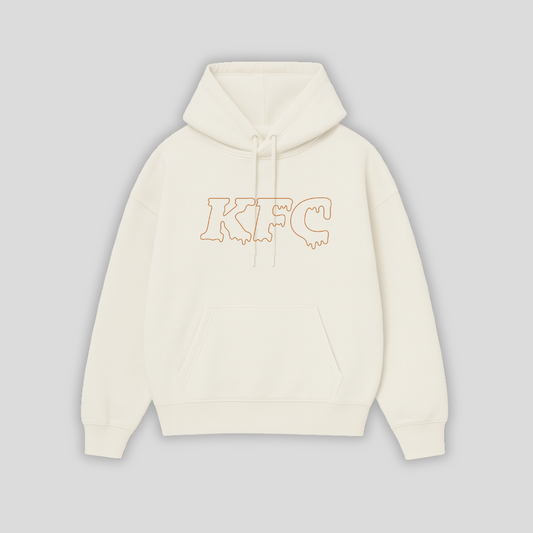 KFC gravy drip outline logo hoodie